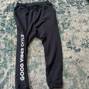 NWOT spiritual gangster Good vibes sweatpants! Sz 6